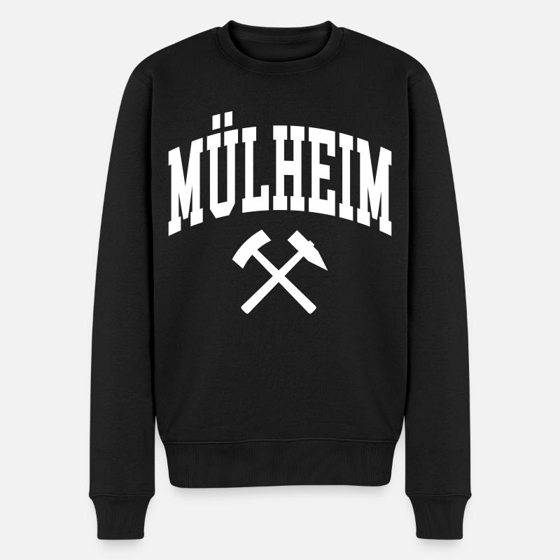 Mülheim - Männer Premium Bio Pullover - Schwarz