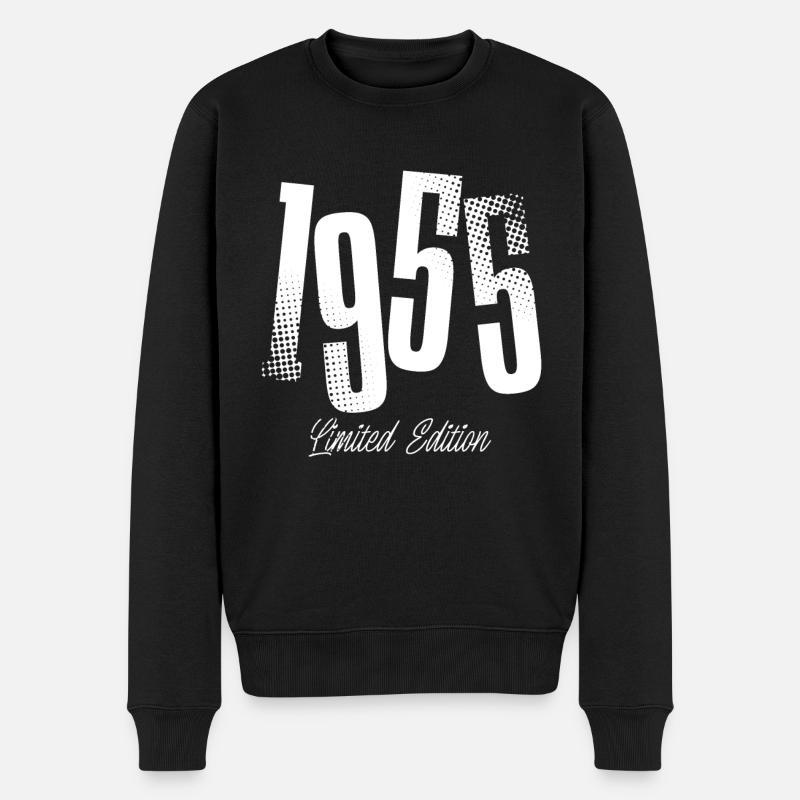 1955 Anniversaire de naissance Année de construction - Pull Premium bio Homme - noir