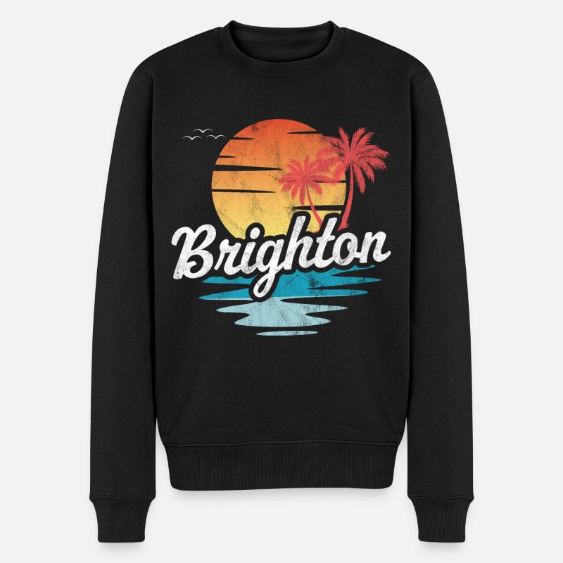 Brighton - Pull Premium bio Homme - noir