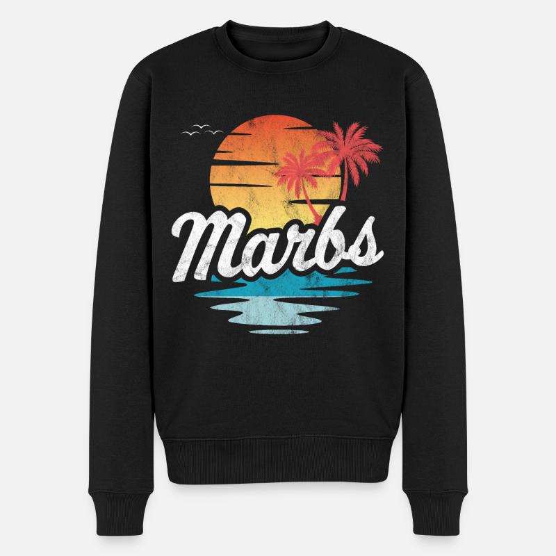 Marbs - Männer Premium Bio Pullover - Schwarz