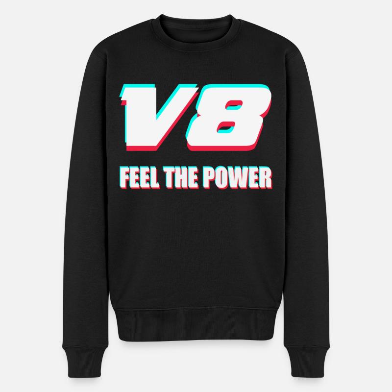 V8 - Pull Premium bio Homme - noir