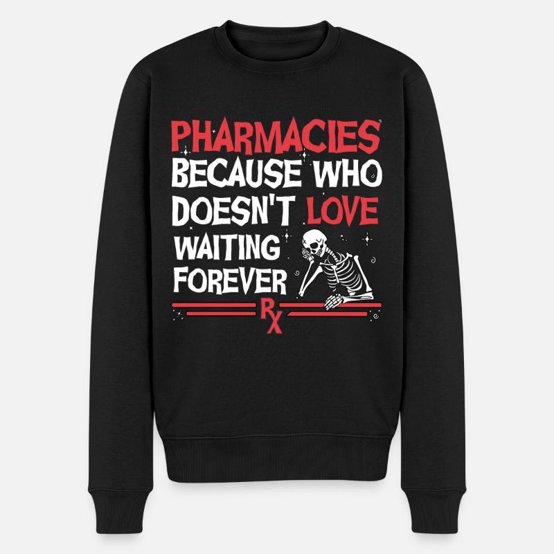 Apotheke Halloween - Männer Premium Bio Pullover - Schwarz