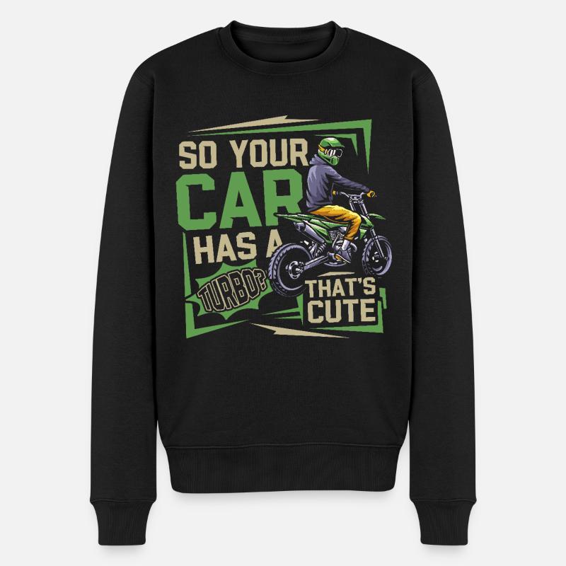 Moto de course - Pull Premium bio Homme - noir