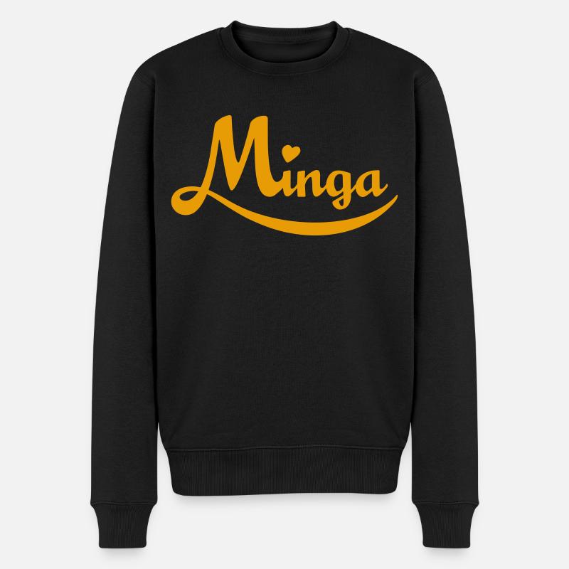 Minga - par amour pour Munich! - Pull Premium bio Homme - noir