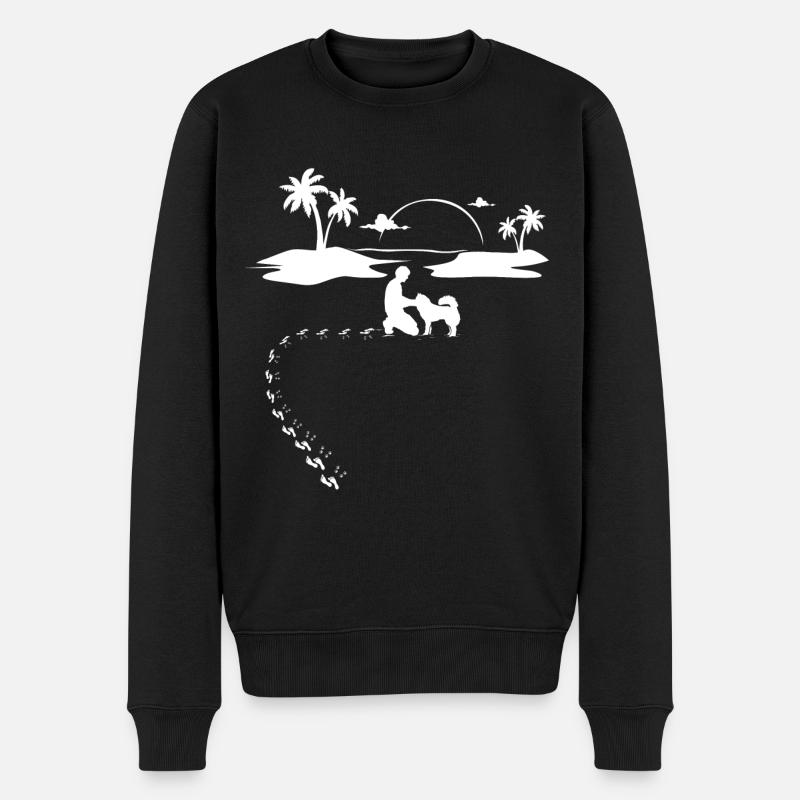 Beau cadeau eurasien - Pull Premium bio Homme - noir