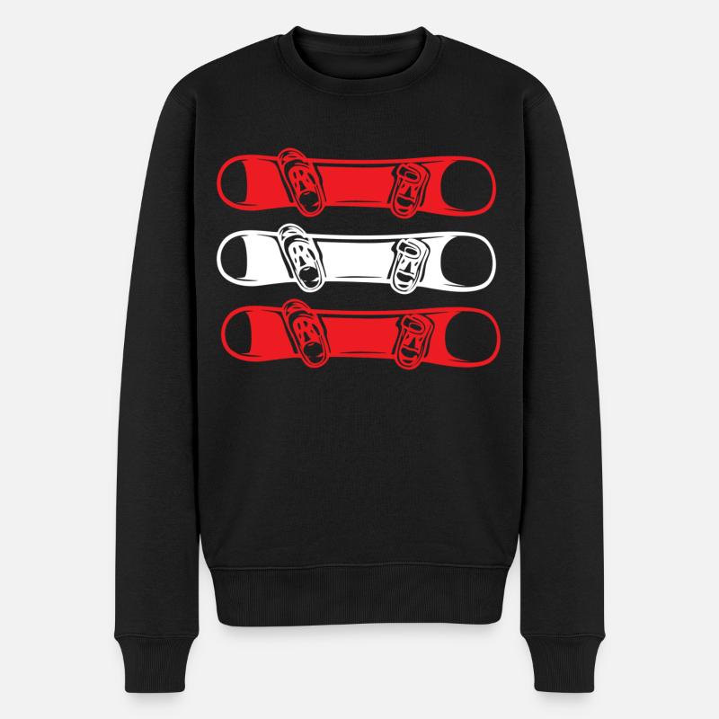 Snowboarder « Freestyle-Snowboard » Autriche - Pull Premium bio Homme - noir