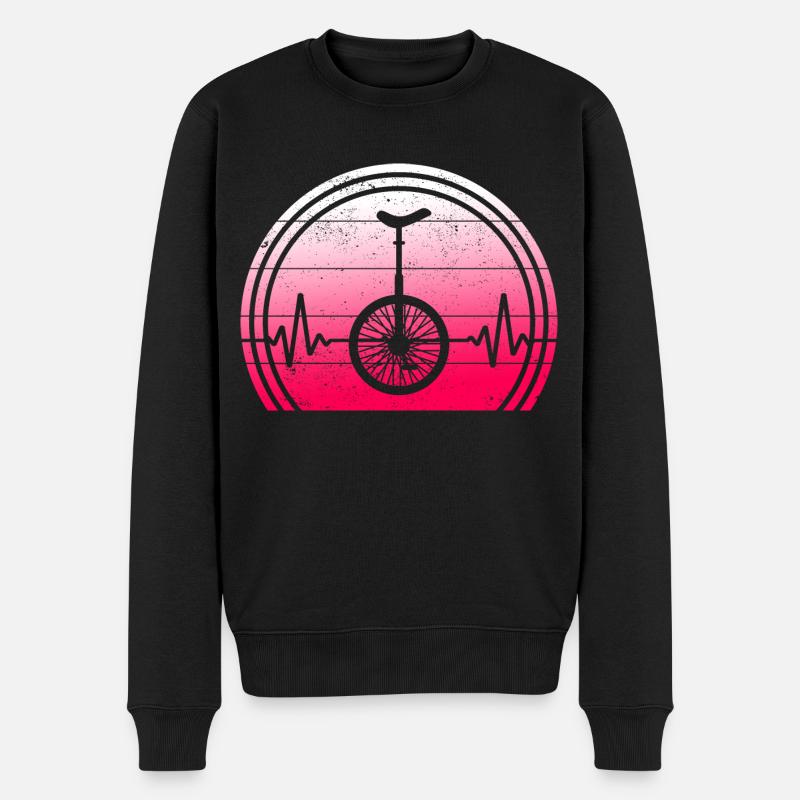 Unicycle, monocycle, monocycleartiste, Unicyclefun - Pull Premium bio Homme - noir