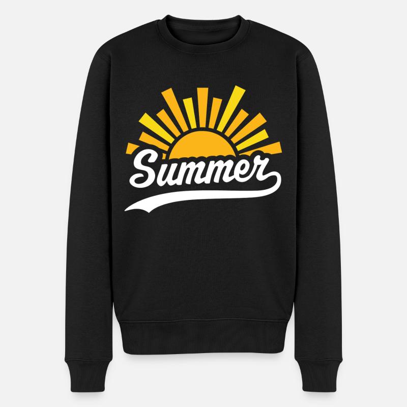 Soleil d’été - Pull Premium bio Homme - noir