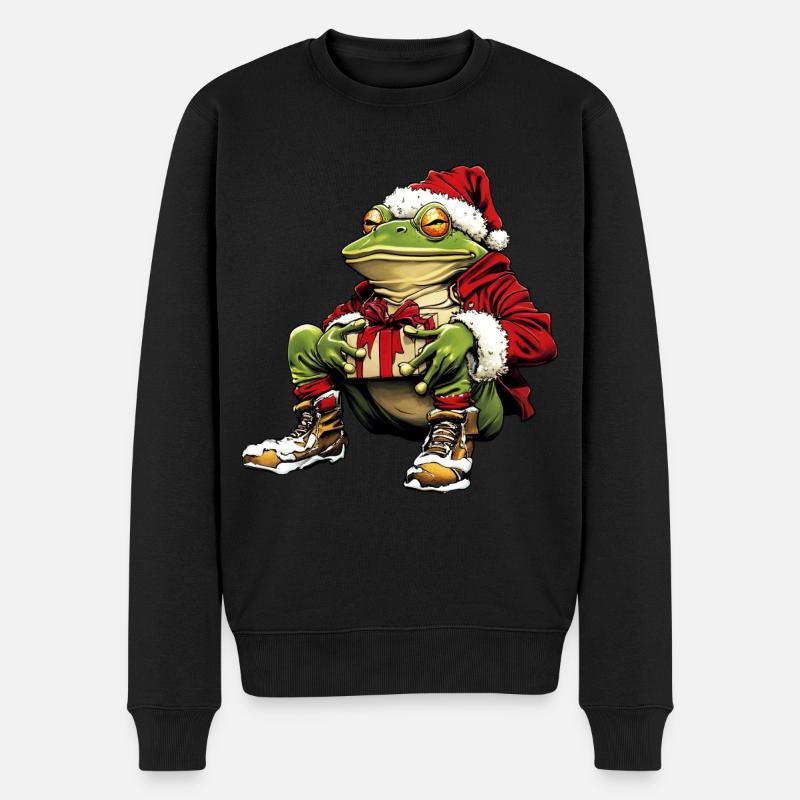 Grenouille du Père Noël - Pull Premium bio Homme - noir