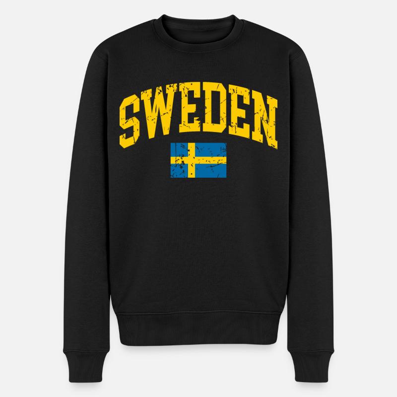 Drapeau de la Suède - Pull Premium bio Homme - noir