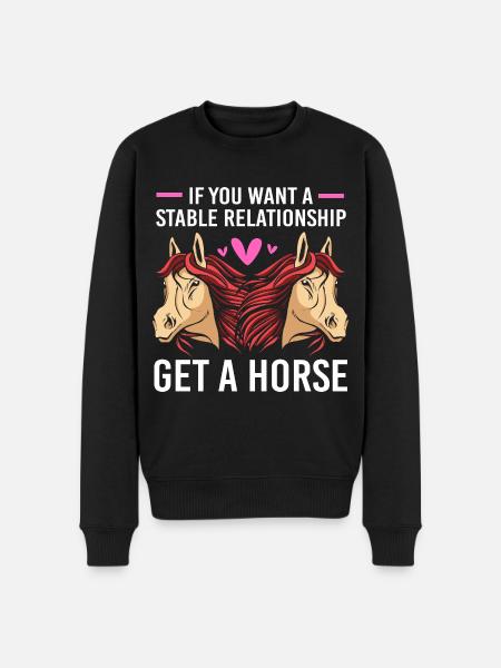Courses de chevaux - Pull Premium bio Homme - noir