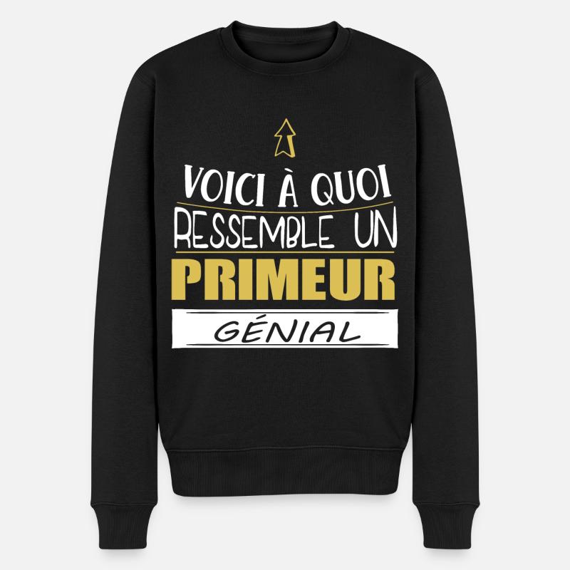 Primeur - Fruit - Légume - Mâraicher - Cadeau - Pull Premium bio Homme - noir