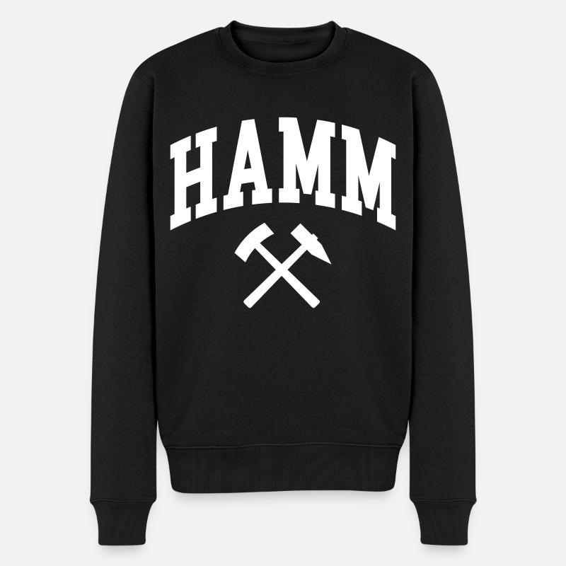 Hamm - Männer Premium Bio Pullover - Schwarz