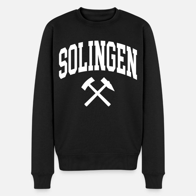 Solingen - Männer Premium Bio Pullover - Schwarz