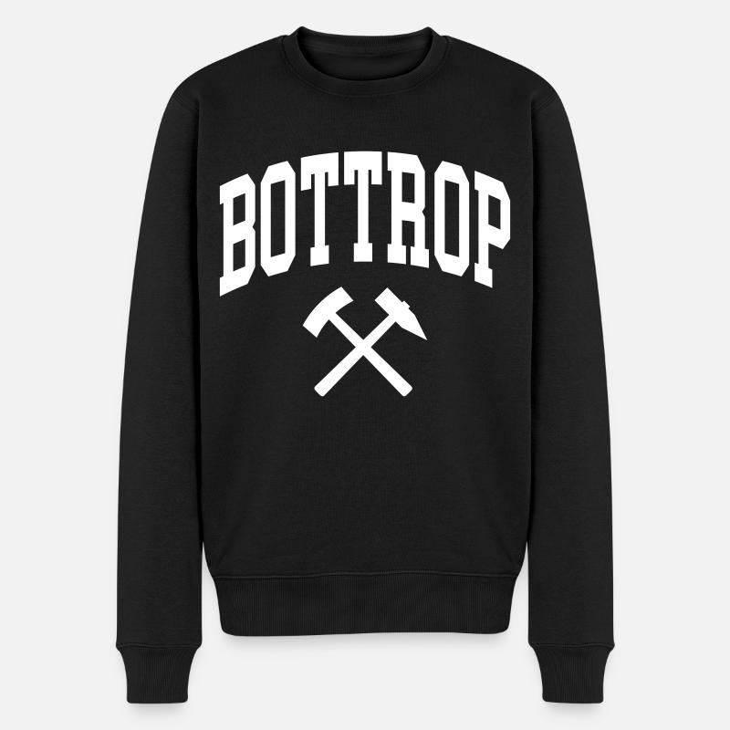 Bottrop - Männer Premium Bio Pullover - Schwarz