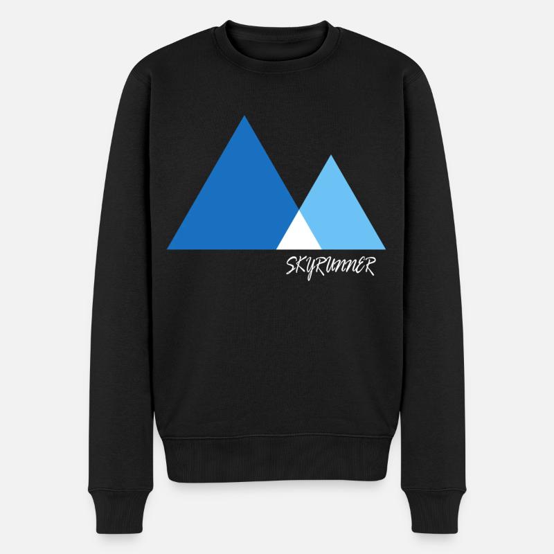 skyrunner mountainrun - Männer Premium Bio Pullover - Schwarz