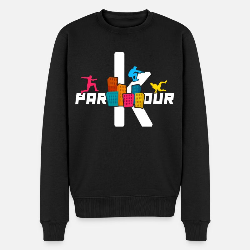 Freerunning Parkour Parkour-Run - Pull Premium bio Homme - noir