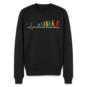 Vélo BMX Retro Heartbeat Evolution - Pull Premium bio Homme - noir - Devant - Nico (187cm)