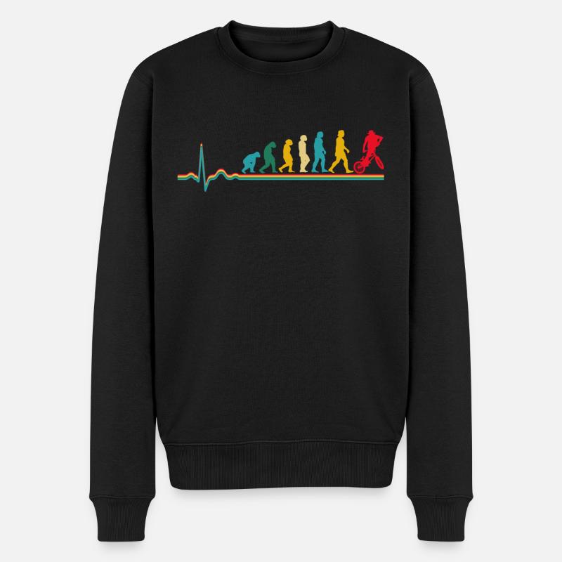 Vélo BMX Retro Heartbeat Evolution - Pull Premium bio Homme - noir