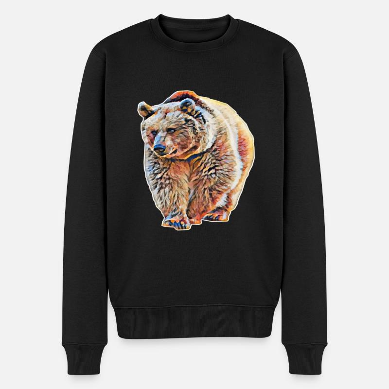 Grizzly - Pull Premium bio Homme - noir