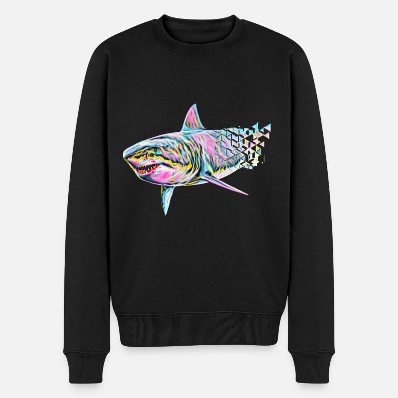 Requin - Pull Premium bio Homme - noir