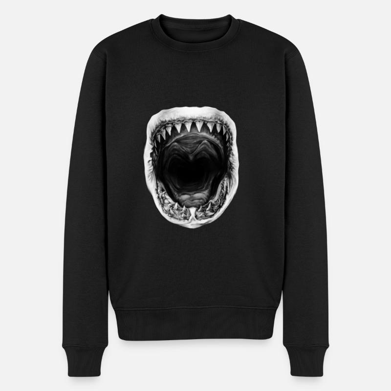 Requin - Pull Premium bio Homme - noir