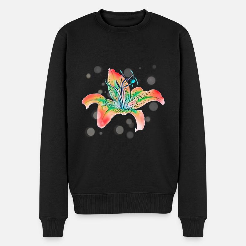 Orchidée - Pull Premium bio Homme - noir