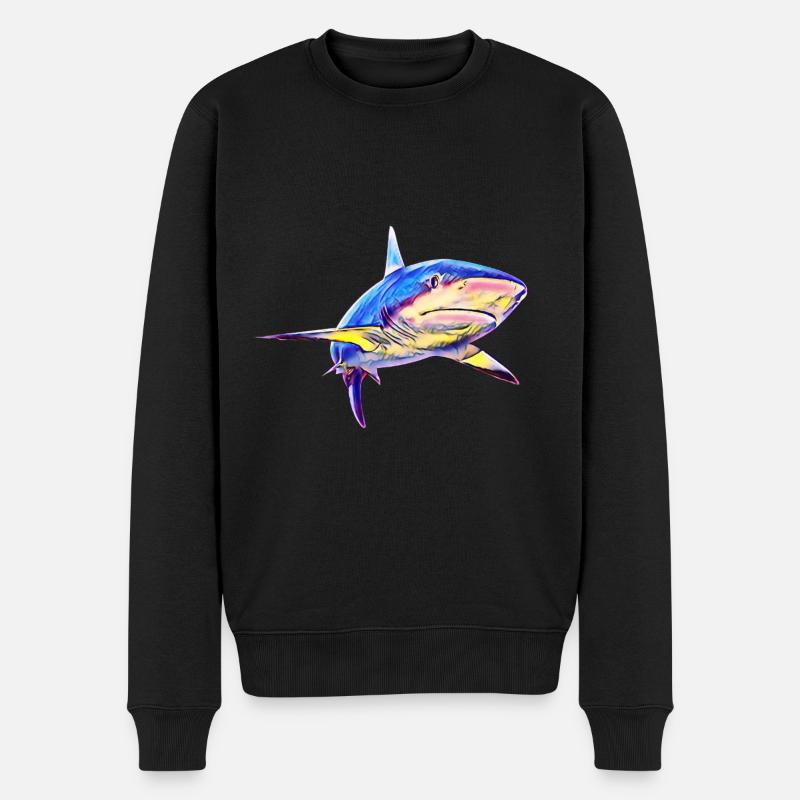 Requin - Pull Premium bio Homme - noir