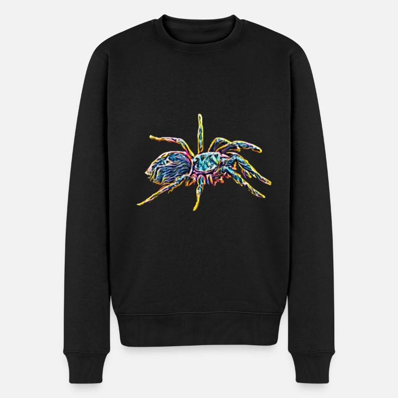 Tarantel - Männer Premium Bio Pullover - Schwarz