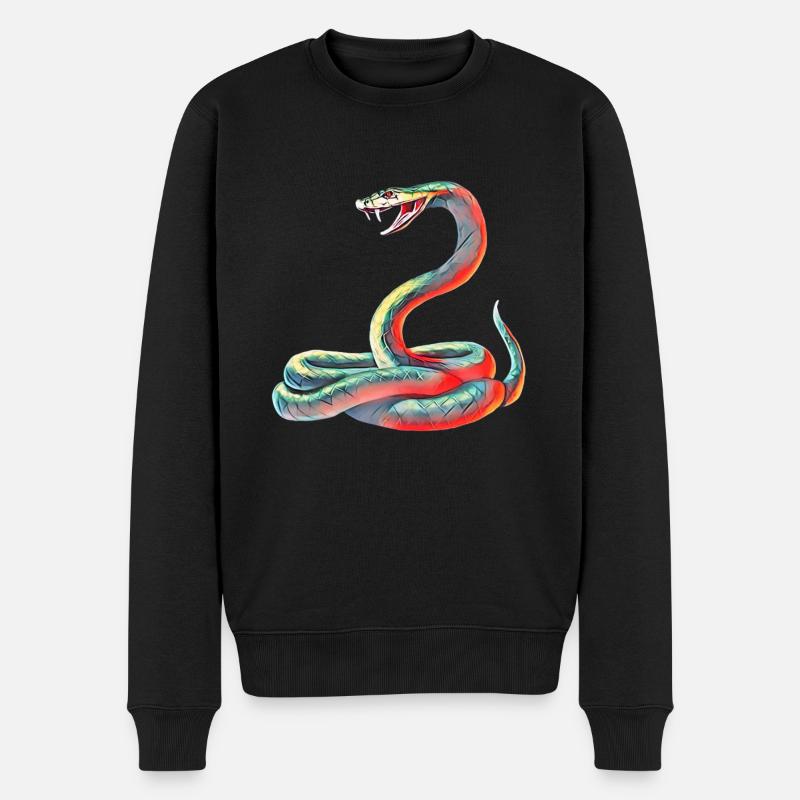 Serpent - Pull Premium bio Homme - noir