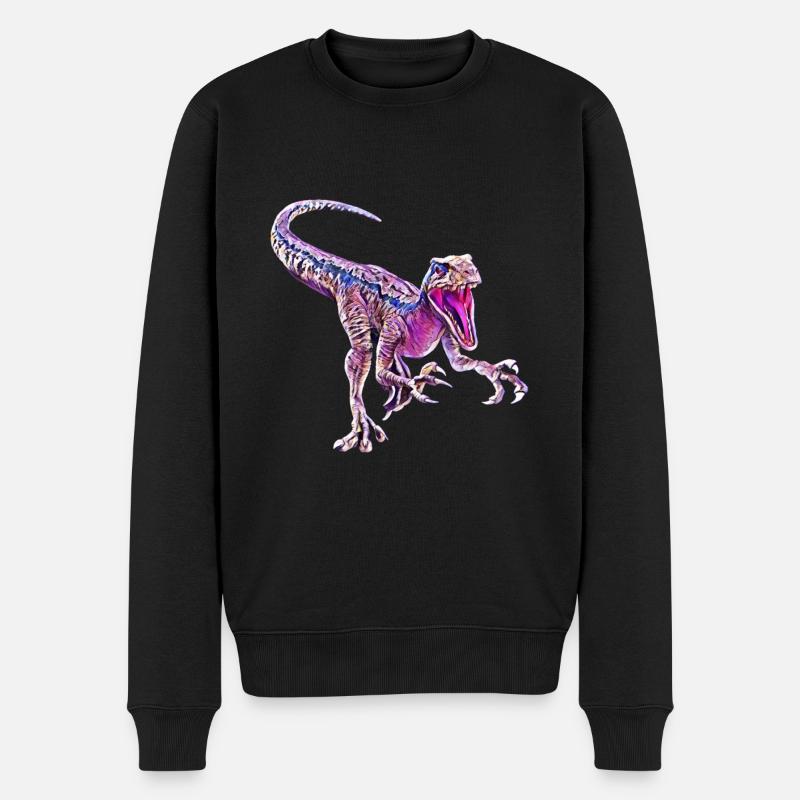 Velociraptor - Pull Premium bio Homme - noir