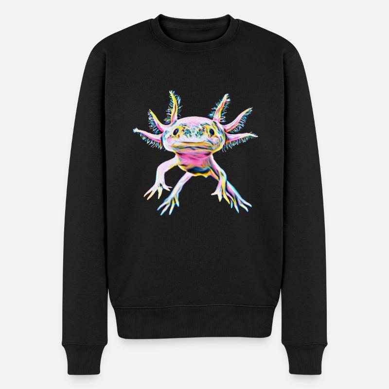 Axolotl - Pull Premium bio Homme - noir