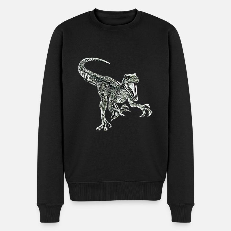 Velociraptor - Pull Premium bio Homme - noir