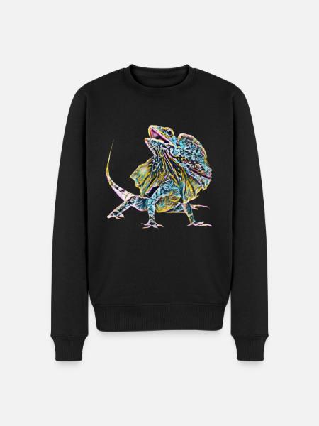frilled lizard - Men's Premium Organic Jumper - black