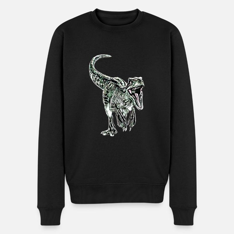 Velociraptor - Pull Premium bio Homme - noir