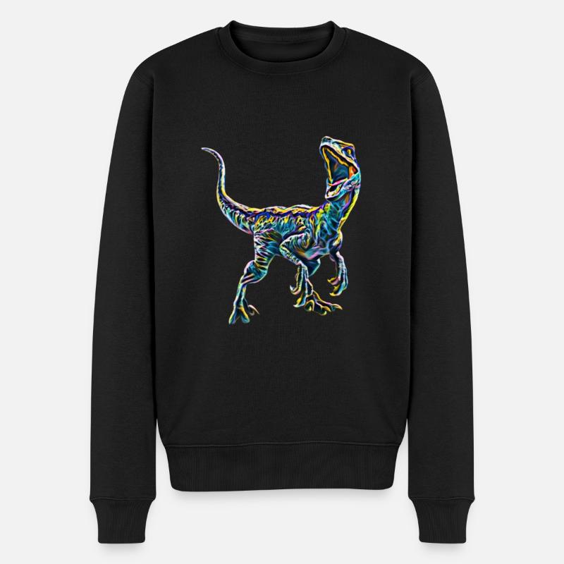 Velociraptor - Pull Premium bio Homme - noir