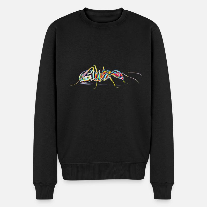 Ameise - Männer Premium Bio Pullover - Schwarz