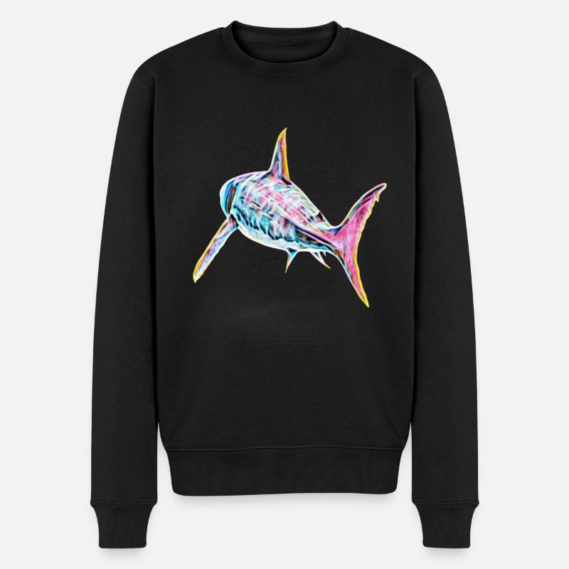 Requin - Pull Premium bio Homme - noir