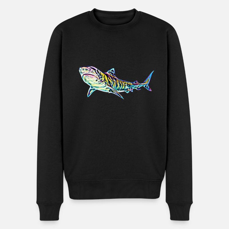 Requin tigre - Pull Premium bio Homme - noir