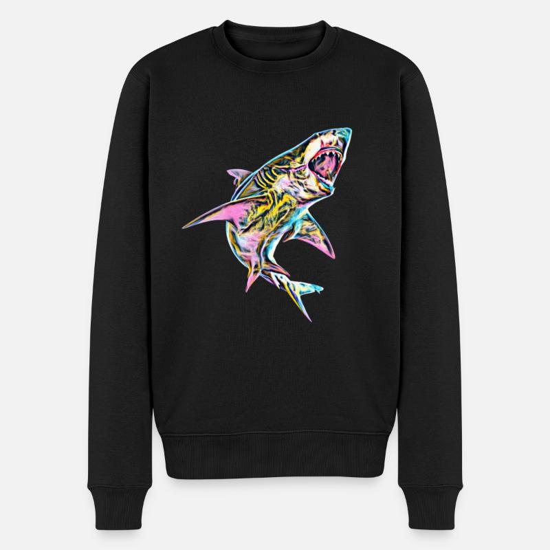 Grand requin blanc - Pull Premium bio Homme - noir