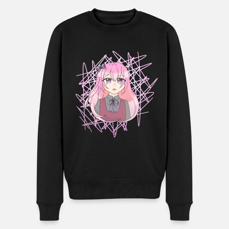 Fille manga - Pull Premium bio Homme - noir
