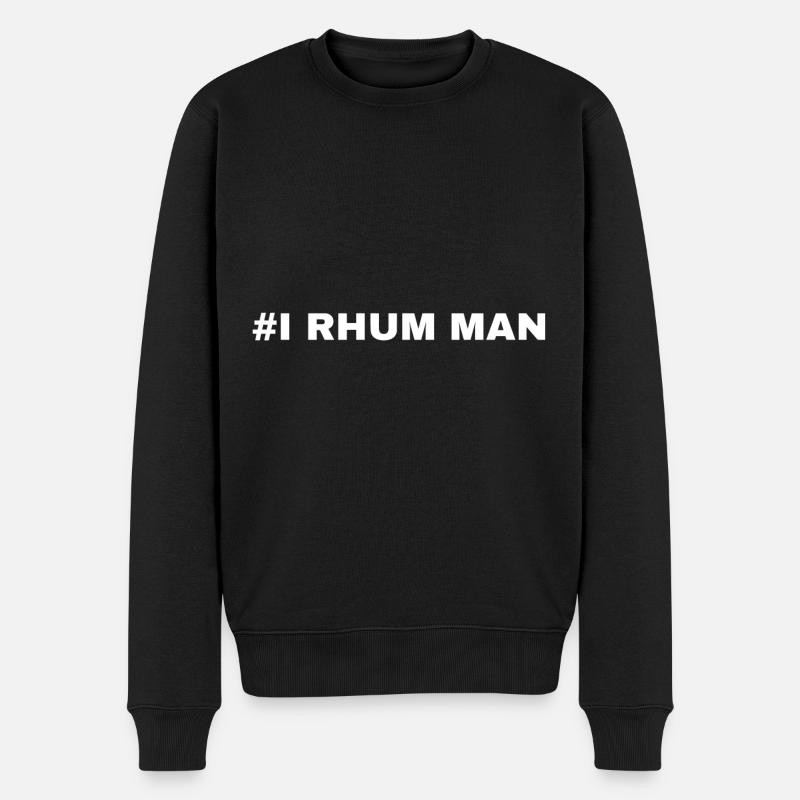 #I RHUM MAN - Pull Premium bio Homme - noir