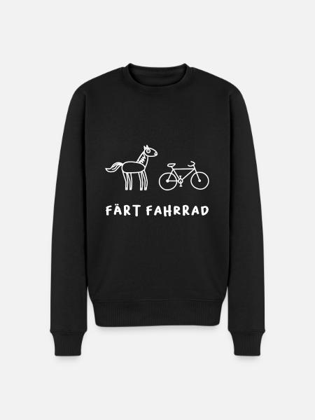 Färt Fahrrad - Männer Premium Bio Pullover - Schwarz