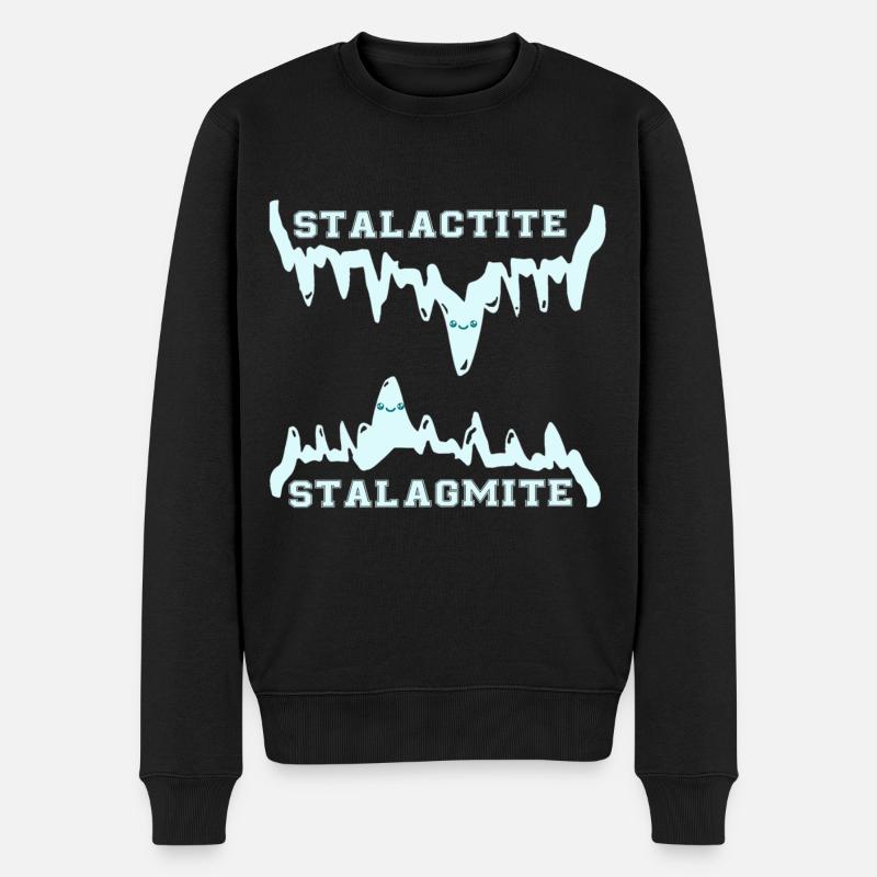 STALACTITE / STALACMITE / KAWAII - Pull Premium bio Homme - noir