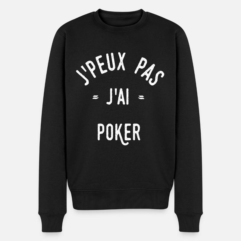 J’peux pas j’ai poker - Pull Premium bio Homme - noir