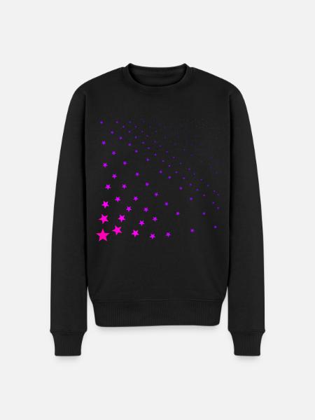 Pink Stars Pink Gift Idea - Men's Premium Organic Jumper - black