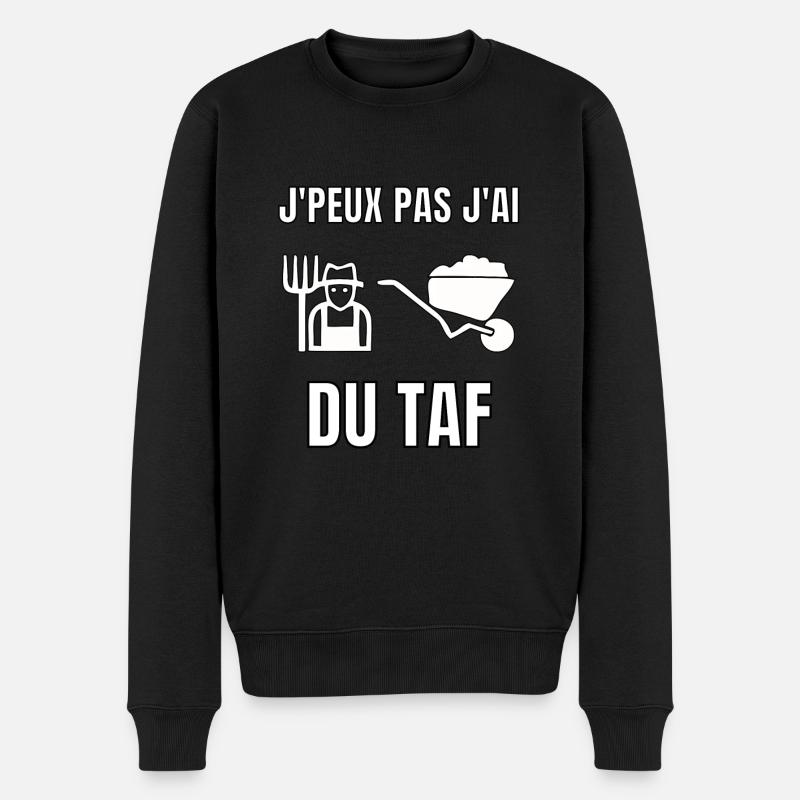 J’peux pas j’ai du taf - Pull Premium bio Homme - noir