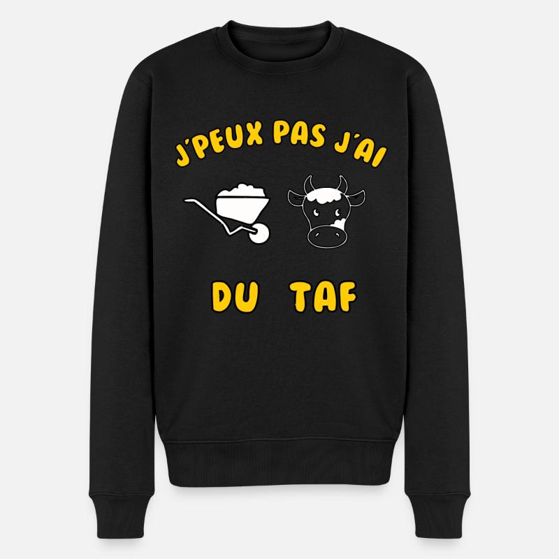 J’peux pas j’ai du taf - Pull Premium bio Homme - noir
