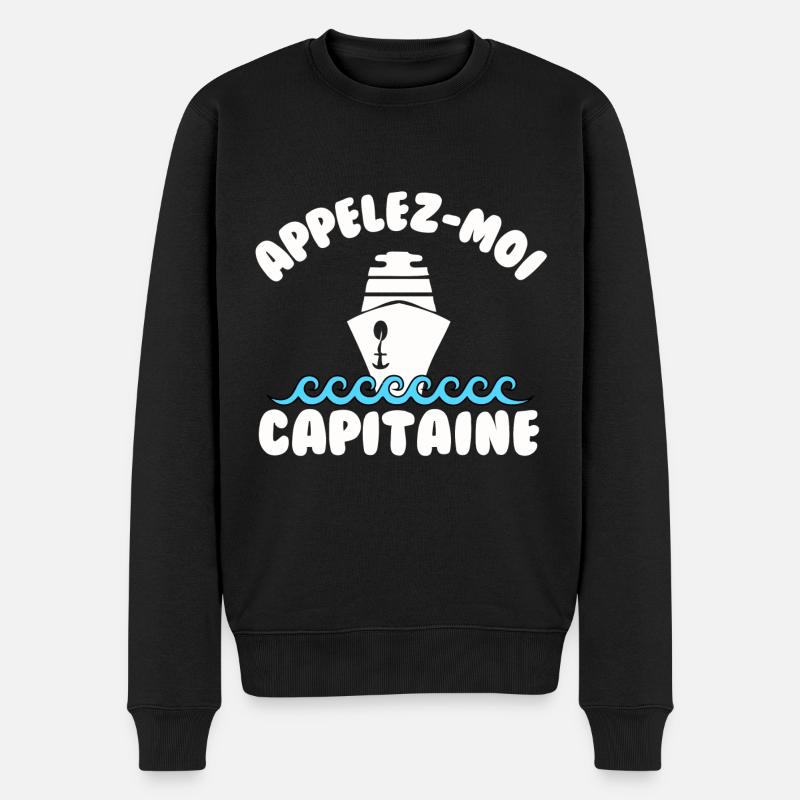 Appelez moi capitaine - Pull Premium bio Homme - noir