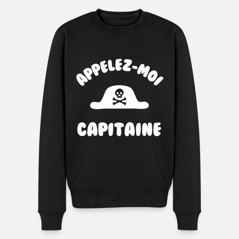 Appelez moi capitaine - Pull Premium bio Homme - noir